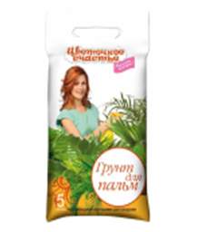 Почвогрунт Цветочное счастье® Пальмы Специализированный 5л. (10шт.)