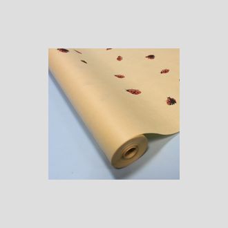 Упаковочная крафт бумага Божьи коровки 0.7 x 60м