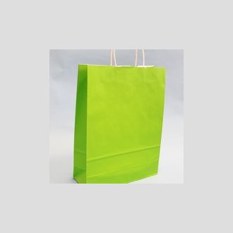 Пакет (сумка) из крафт бумаги Зелёный 42x32х12см (10шт)