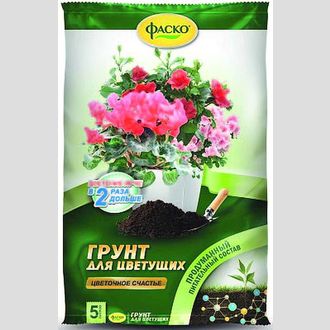 Почвогрунт Цветочное счастье&reg; Для цветущих Универсальный 5л.