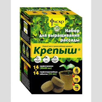 Торфонабор Крепыш&reg; для выращивания рассады, 14X14