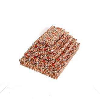 Коробки картонные 501-27 наб. из 5 прям. плоских Совы (20х10х3-40х30х5)