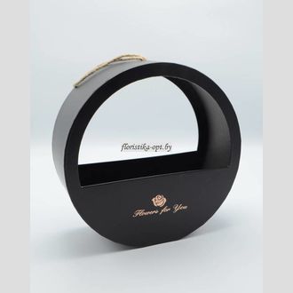 Коробка сумка картонная круглая