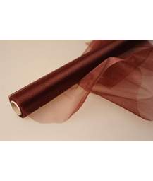 Органза в рулоне коричневая 70см x 10м