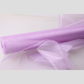 Органза в рулоне сиреневая 70см x 10м