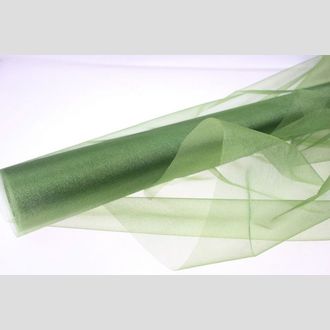 Органза в рулоне зелёная 70см x 10м